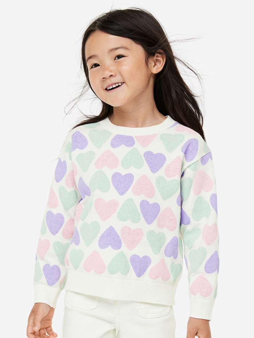 Fine knit cotton jumper clearance