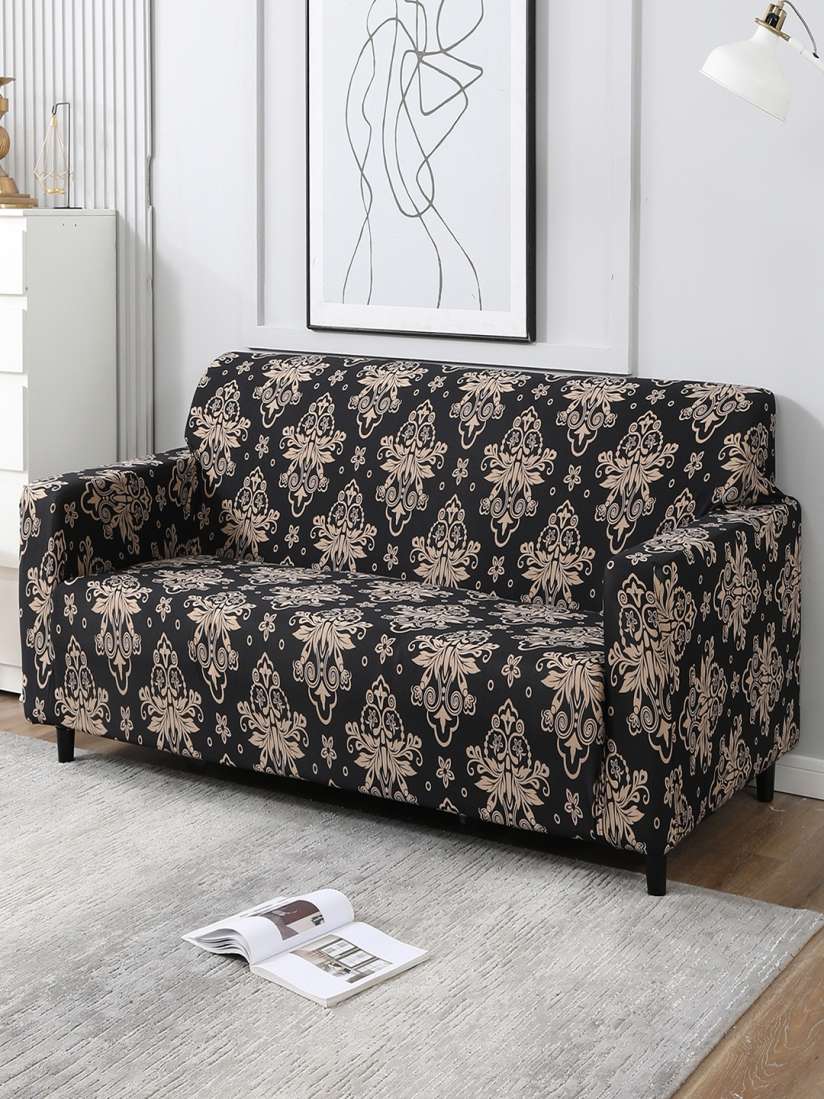 Black couch covers 3 seater online