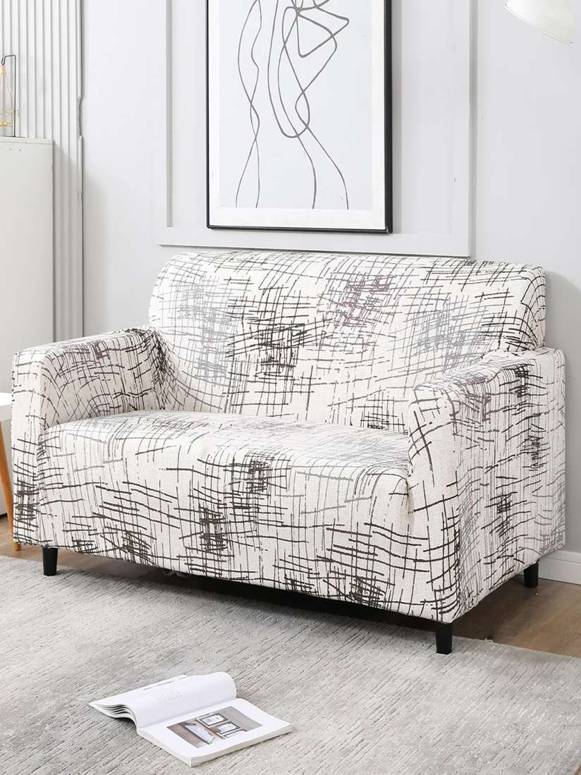 Grey sofa cover 2 seater deals