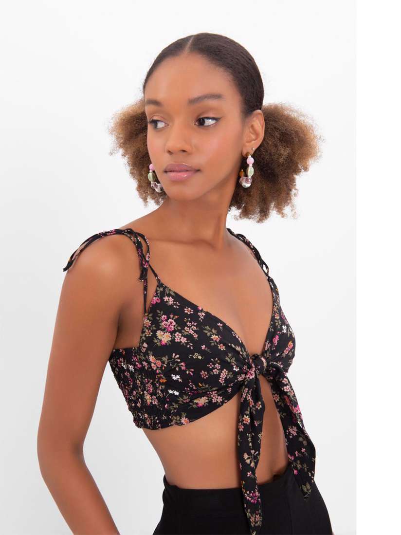 Floral print bralette hotsell