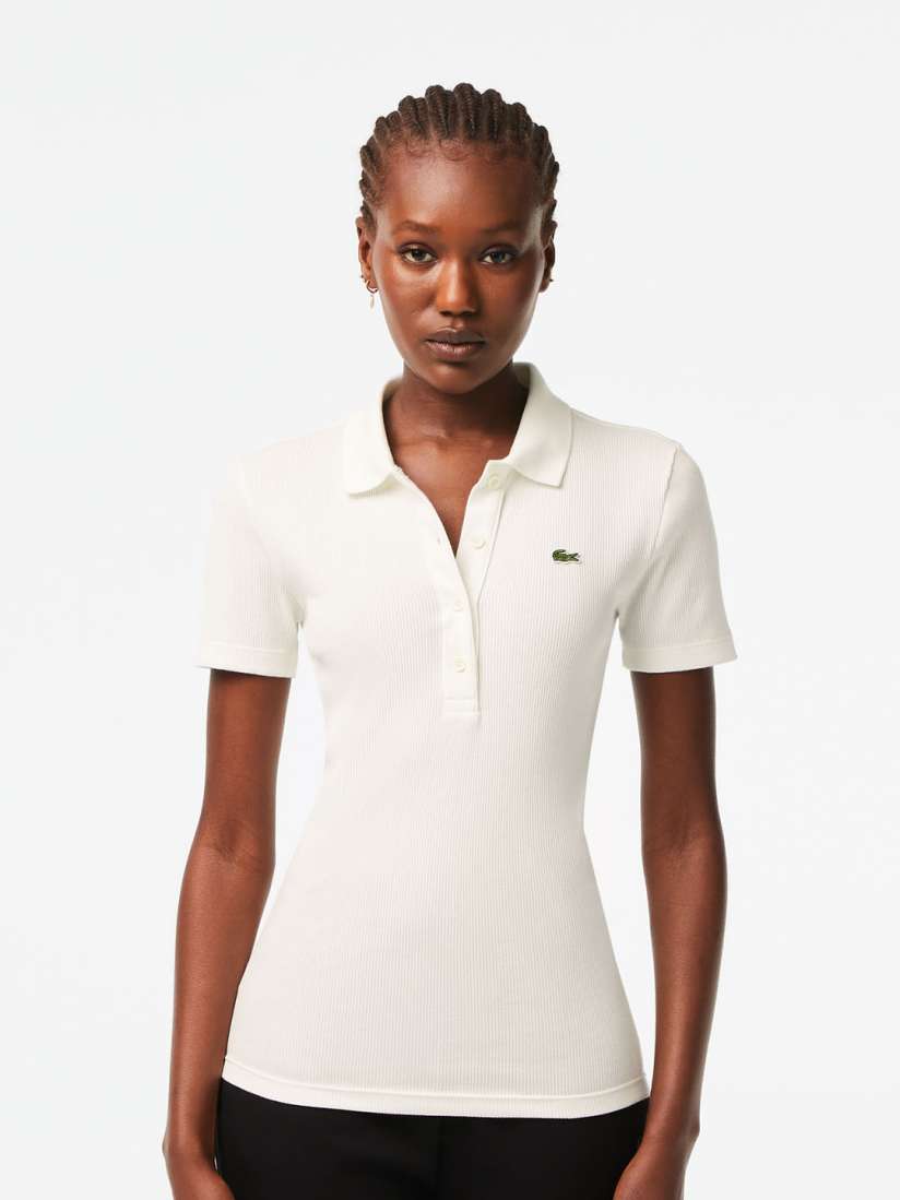 Buy Lacoste Polo Collar Pure Cotton Slim Fit T shirt Tshirts for Women 24040116 Myntra
