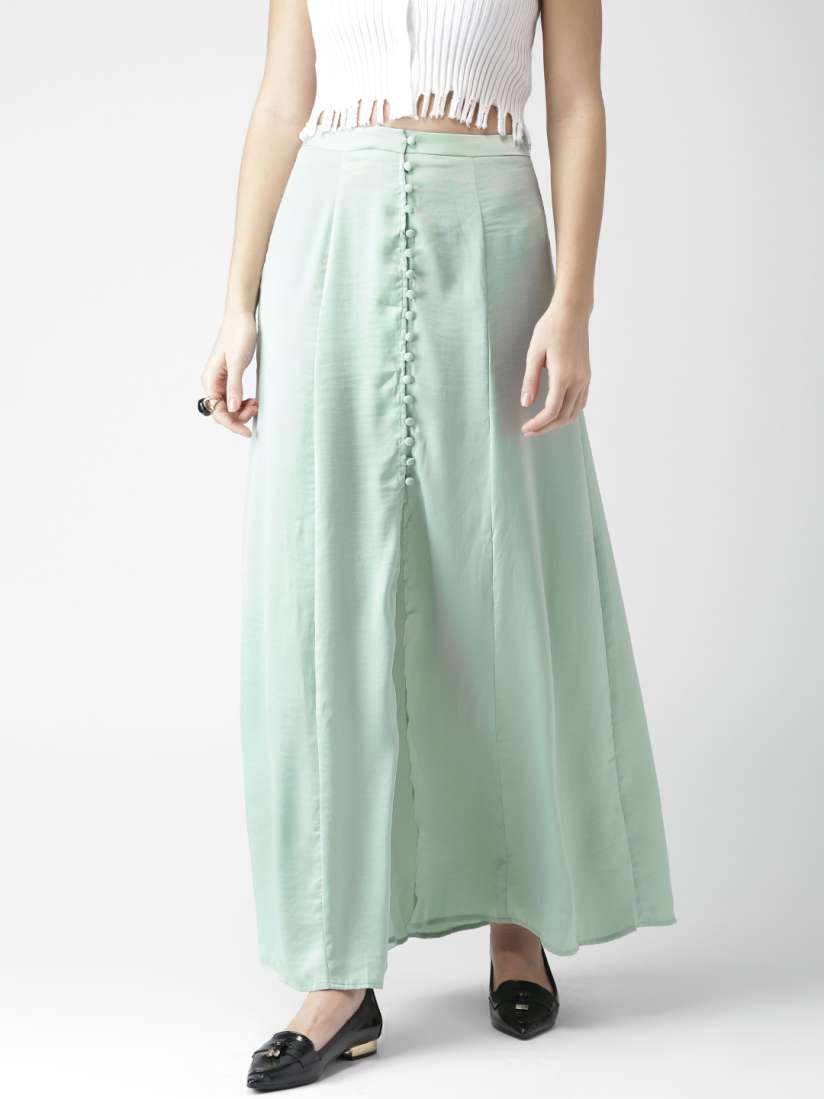 Buy FOREVER 21 Women Green Maxi Skirt Skirts for Women 2404403 Myntra