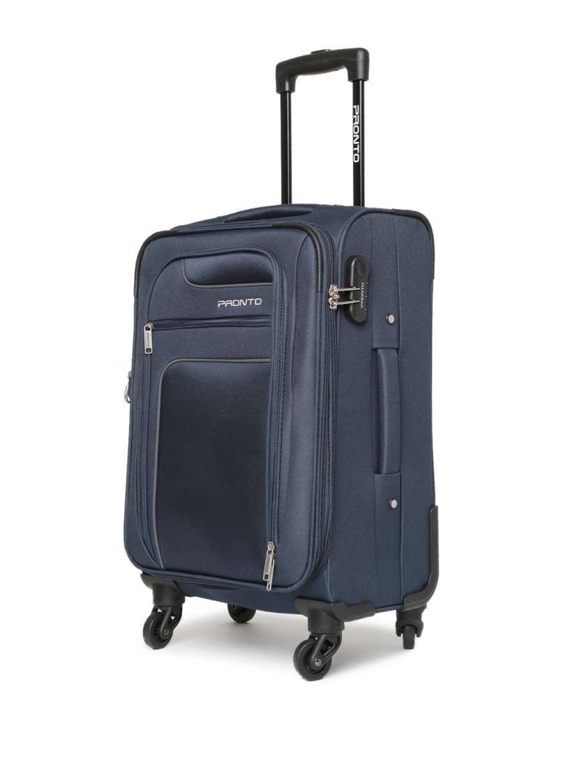 Buy Pronto Unisex Set of 3 Navy Spinner 58 Trolley Bags in Small Medium Large Size Trolley Bag for Unisex 2405246 Myntra
