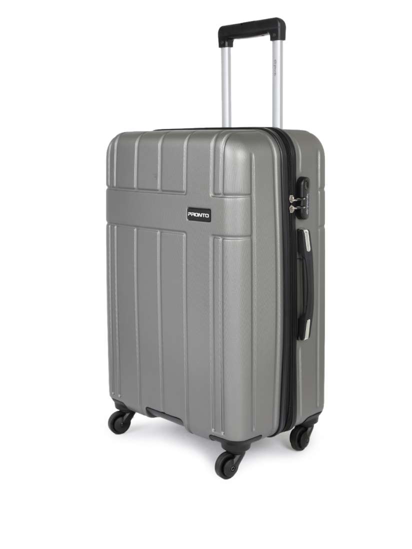 Buy Pronto Unisex Set of 3 Grey Trolley Bags in Small Medium Large Size Trolley Bag for Unisex 2405253 Myntra