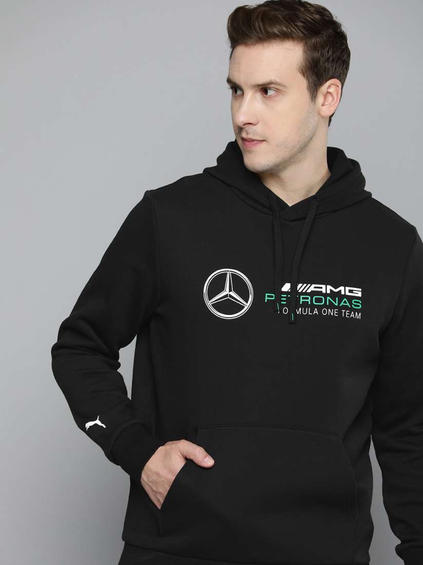 Buy PUMA Motorsport Mercedes AMG PETRONAS Printed Hooded Sweatshirt Sweatshirts for Men 24054510 Myntra