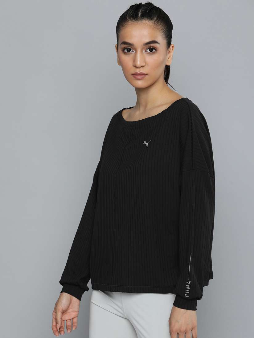 Buy Puma Self Design STUDIO UNWIND dryCELL Training Sweatshirt Sweatshirts for Women 24056774 Myntra
