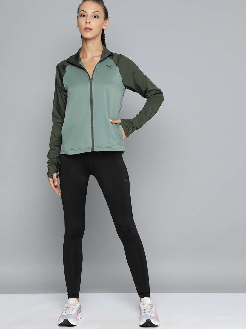 Puma green tracksuit womens store