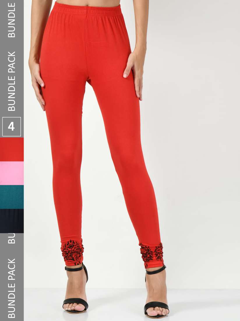 Buy BAESD Pack Of 4 Printed Ankle Length Cotton Lycra Leggings Leggings for Women 24059978 Myntra
