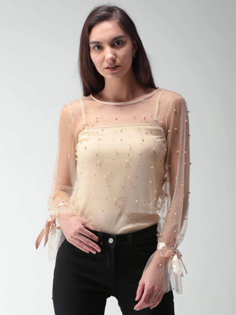 Sheer top myntra new arrivals