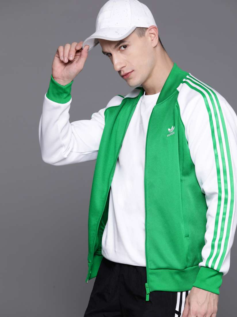 Adidas striped jacket cheap