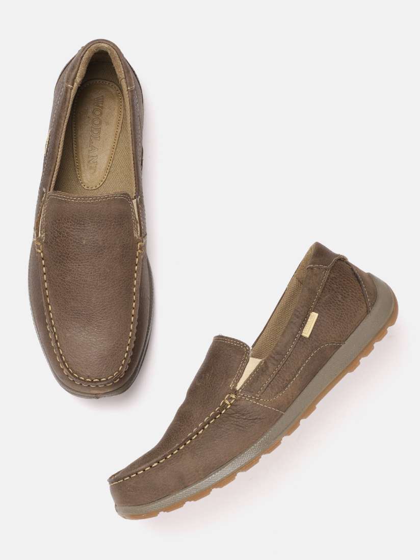 Buy Woodland Men Nubuck Leather Slip Ons Casual Shoes for Men 24064238 Myntra