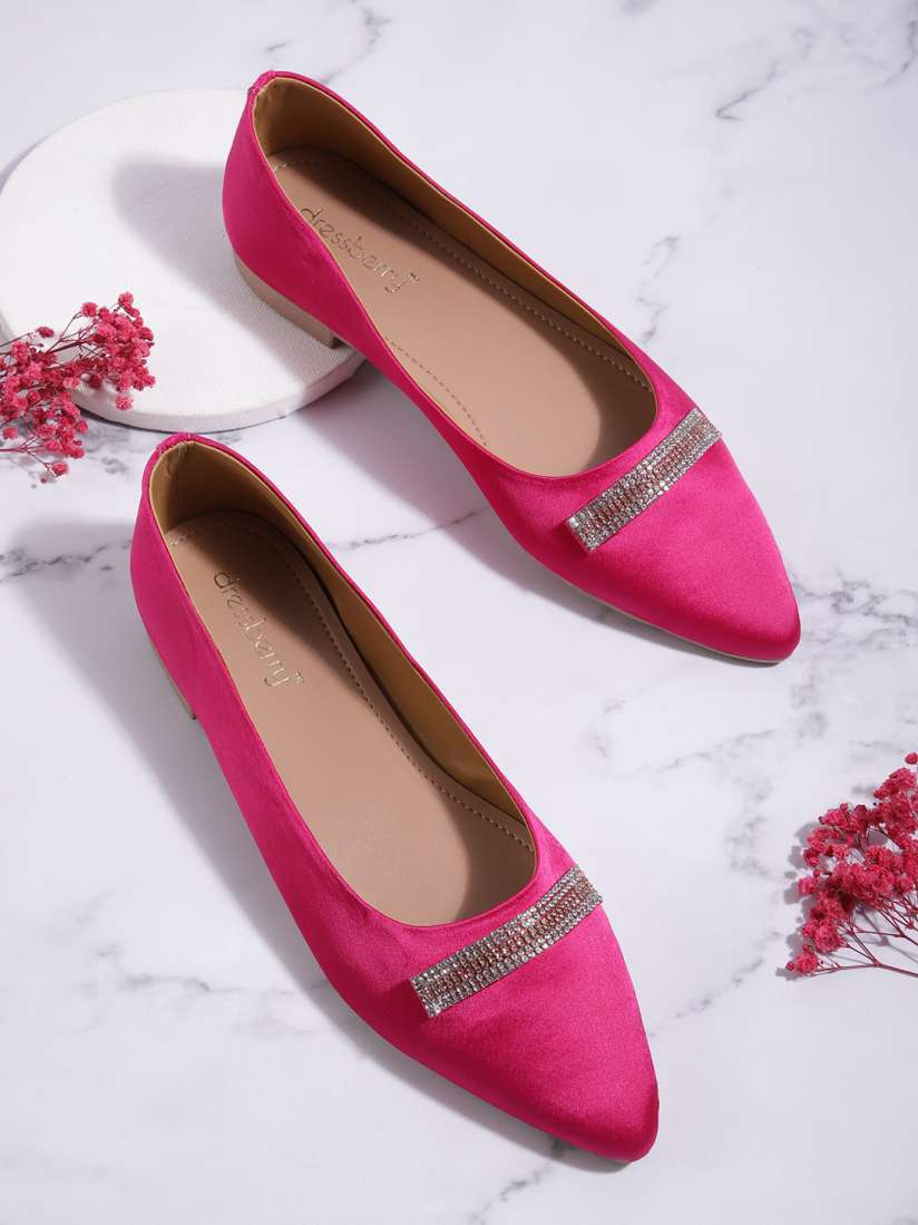 Buy DressBerry Women Embellished Slip On Ballerinas Flats for Women 24065514 Myntra