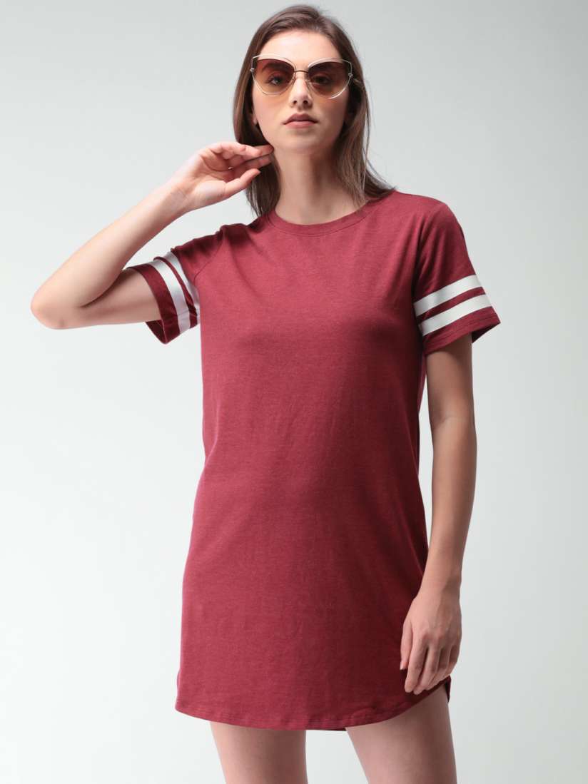 Red t shirt dress forever 21 sales
