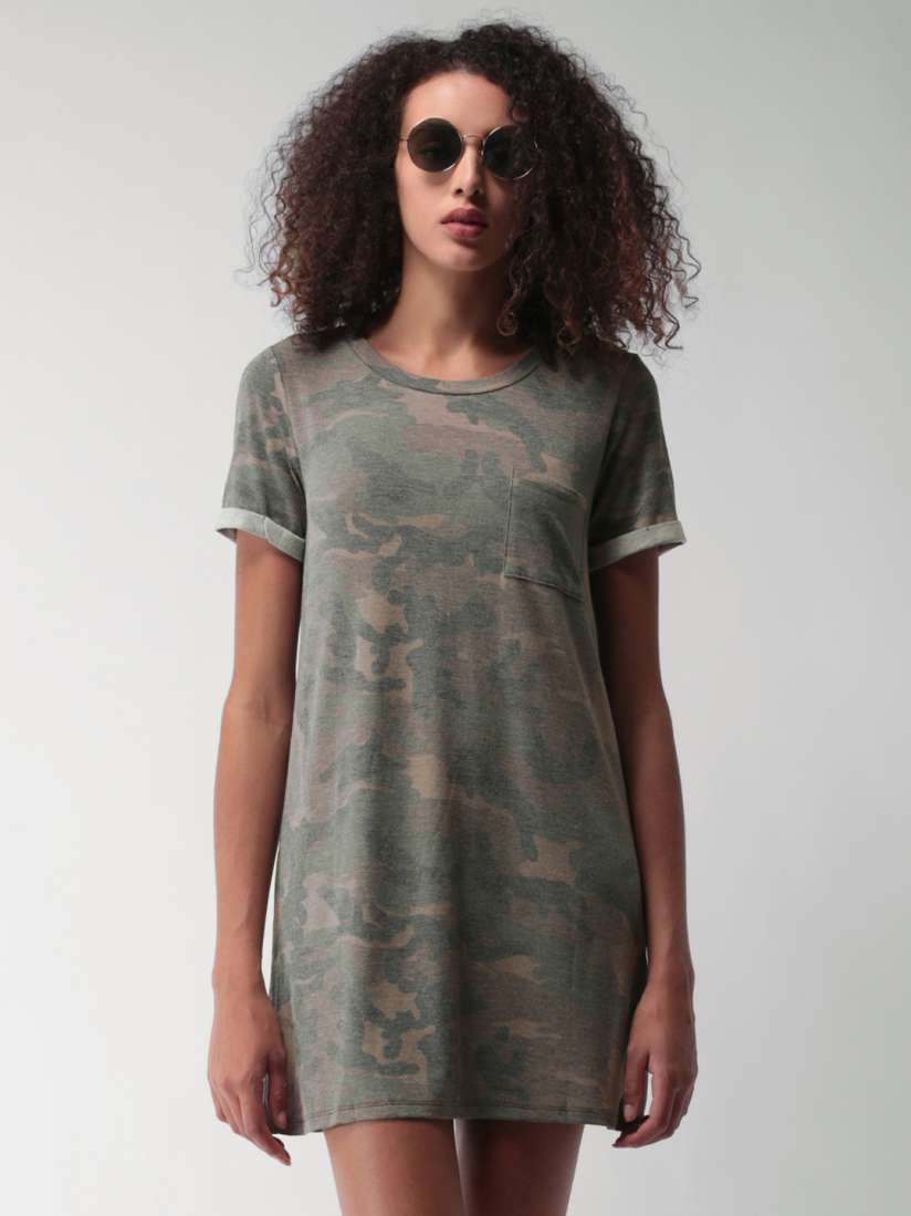 Buy FOREVER 21 Women Grey Printed T shirt Dress Dresses for Women 2406613 Myntra
