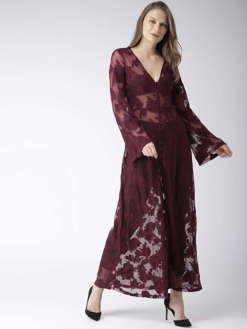 Forever 21 sheer embroidered maxi dress discount