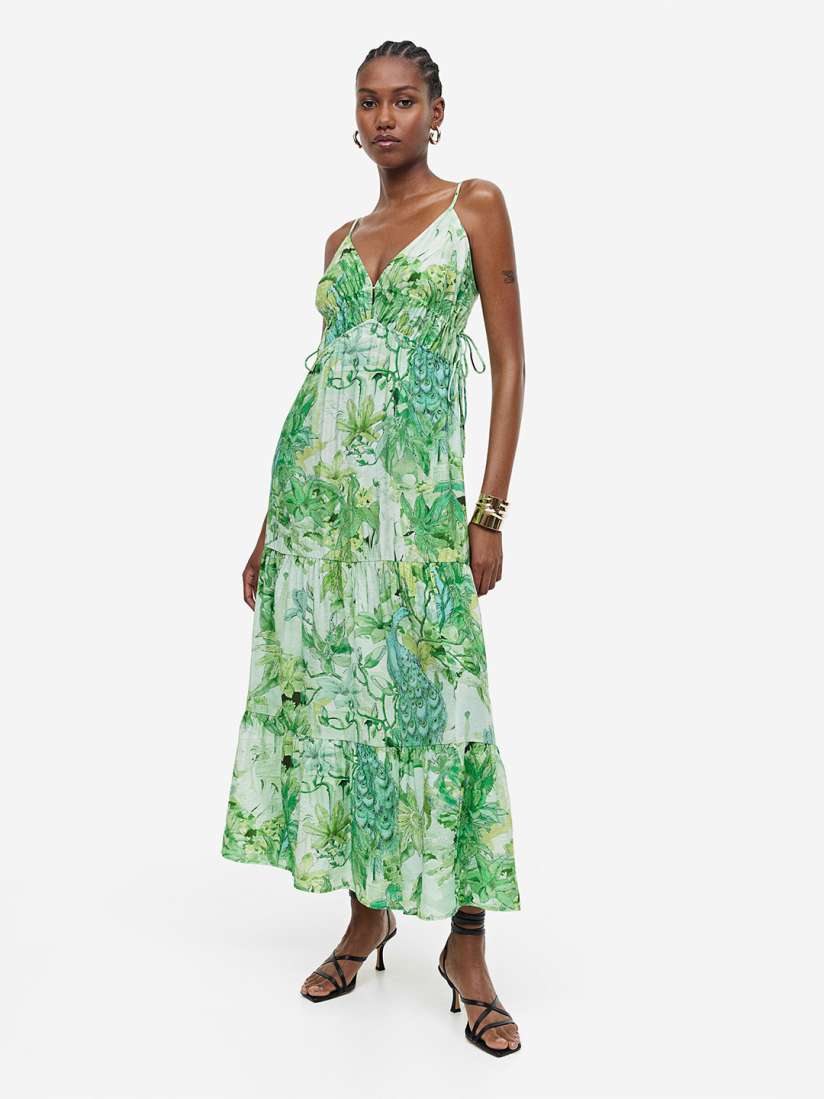 Buy H M Drawstring Detail Maxi Dress Dresses for Women 24067530 Myntra