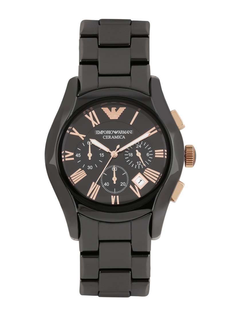 Buy Emporio Armani Men Black Chronograph Dial Watch AR1410 Watches for Men 2406928 Myntra
