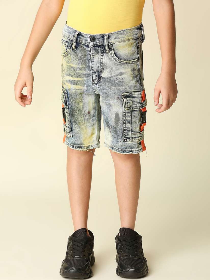 Buy WAIMEA Boys Washed Skinny Fit Denim Shorts Shorts for Boys 24069770 Myntra