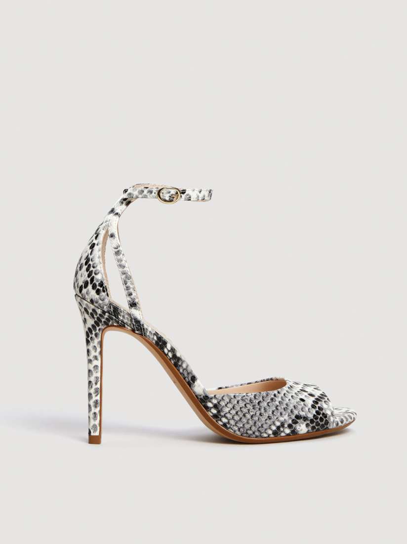 Mango snakeskin heels hot sale