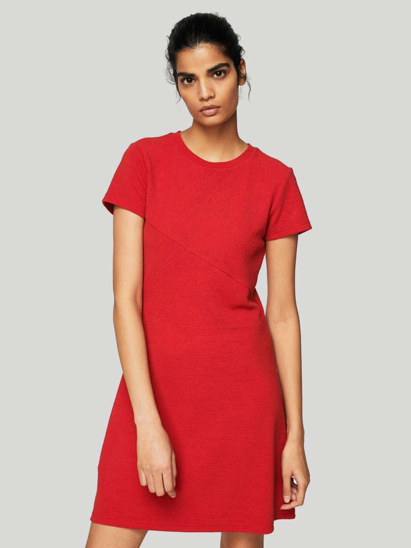 Mango red dress 2018 outlet
