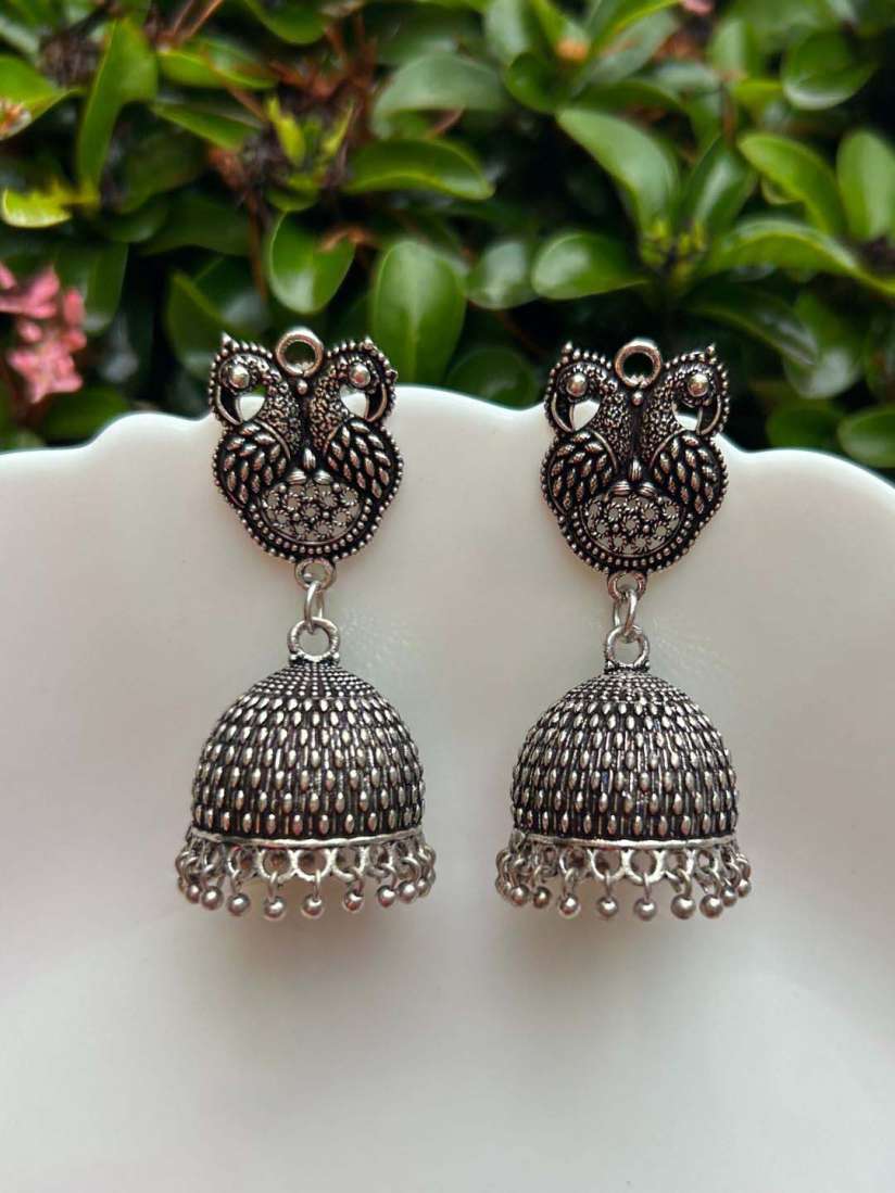 Myntra oxidised earrings shop