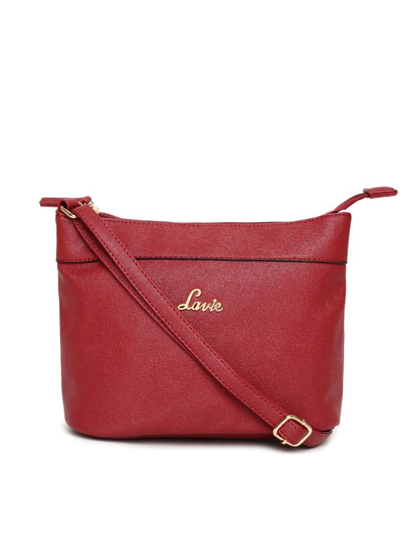 Buy Lavie Red Solid Sling Bag Handbags for Women 2407604 Myntra