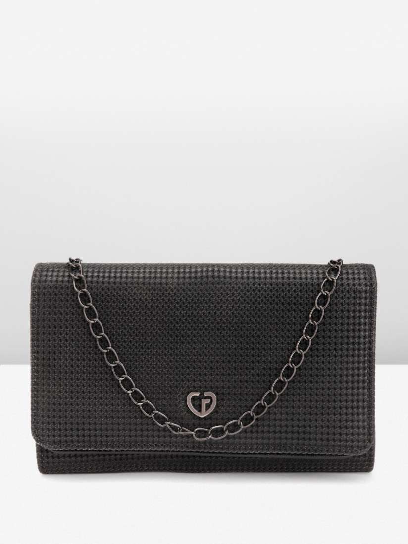 Buy Caprese Women Textured Foldover Clutch With RFID Protection Clutches for Women 24083692 Myntra