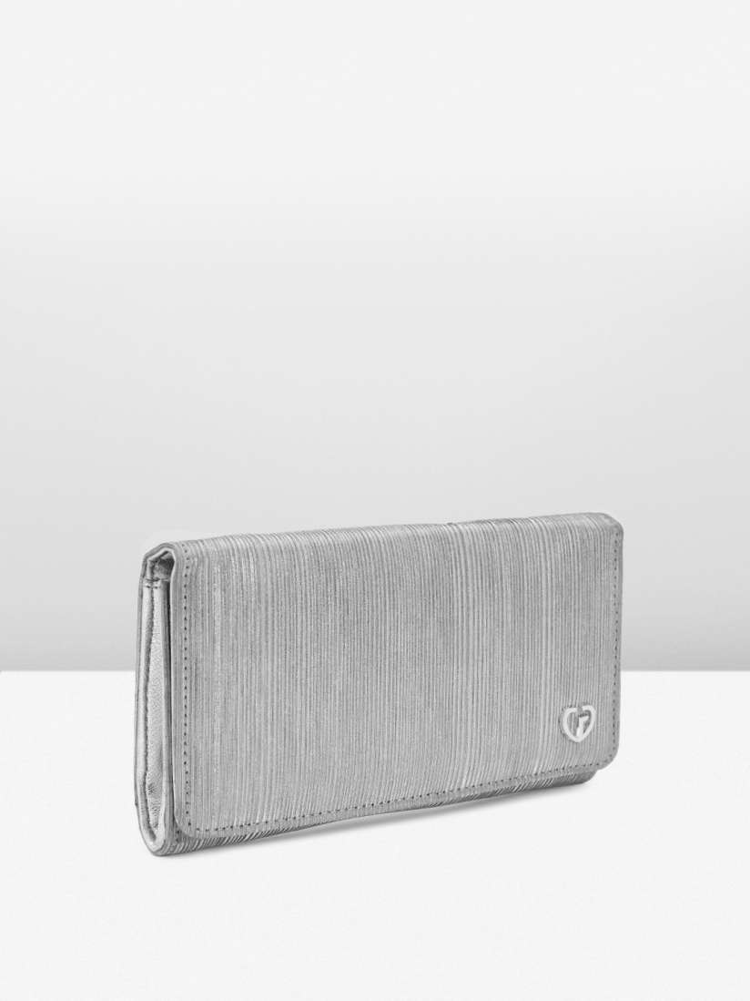 Buy Caprese Silver Toned Embellished Foldover Clutch Clutches for Women 24083706 Myntra