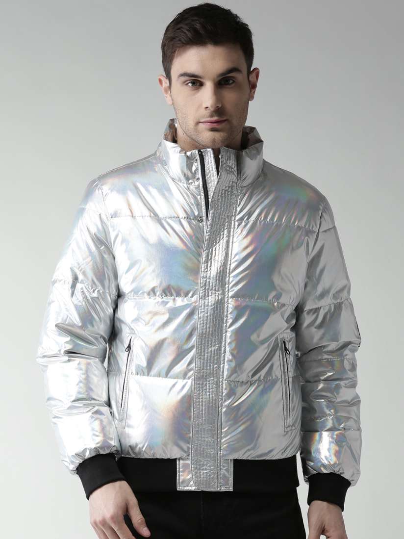 Forever 21 metallic jacket top
