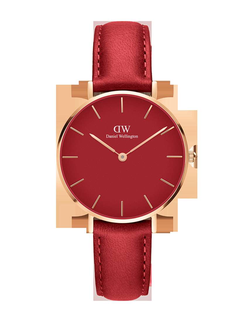 Buy Daniel Wellington Petite Women Dial Red 32mm Leather Straps Analog Watch DW00100404 Watches for Women 24088966 Myntra