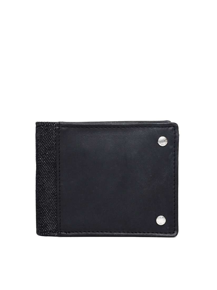 Buy Levis Men Black Solid Two Fold Leather Wallet Wallets for Men 2408946 Myntra
