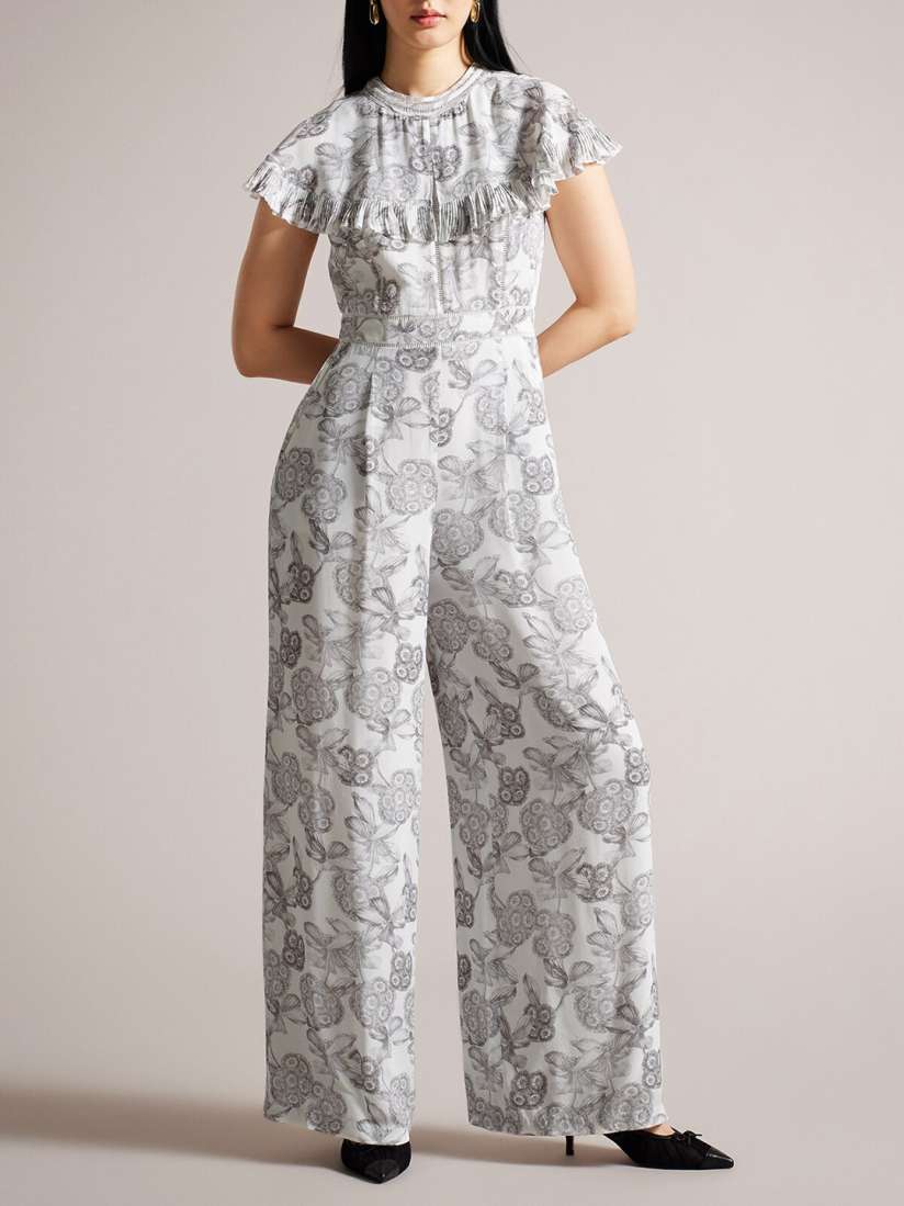 Buy Ted Baker Floral Printed Ruffled Basic Jumpsuit Jumpsuit for Women 24090892 Myntra