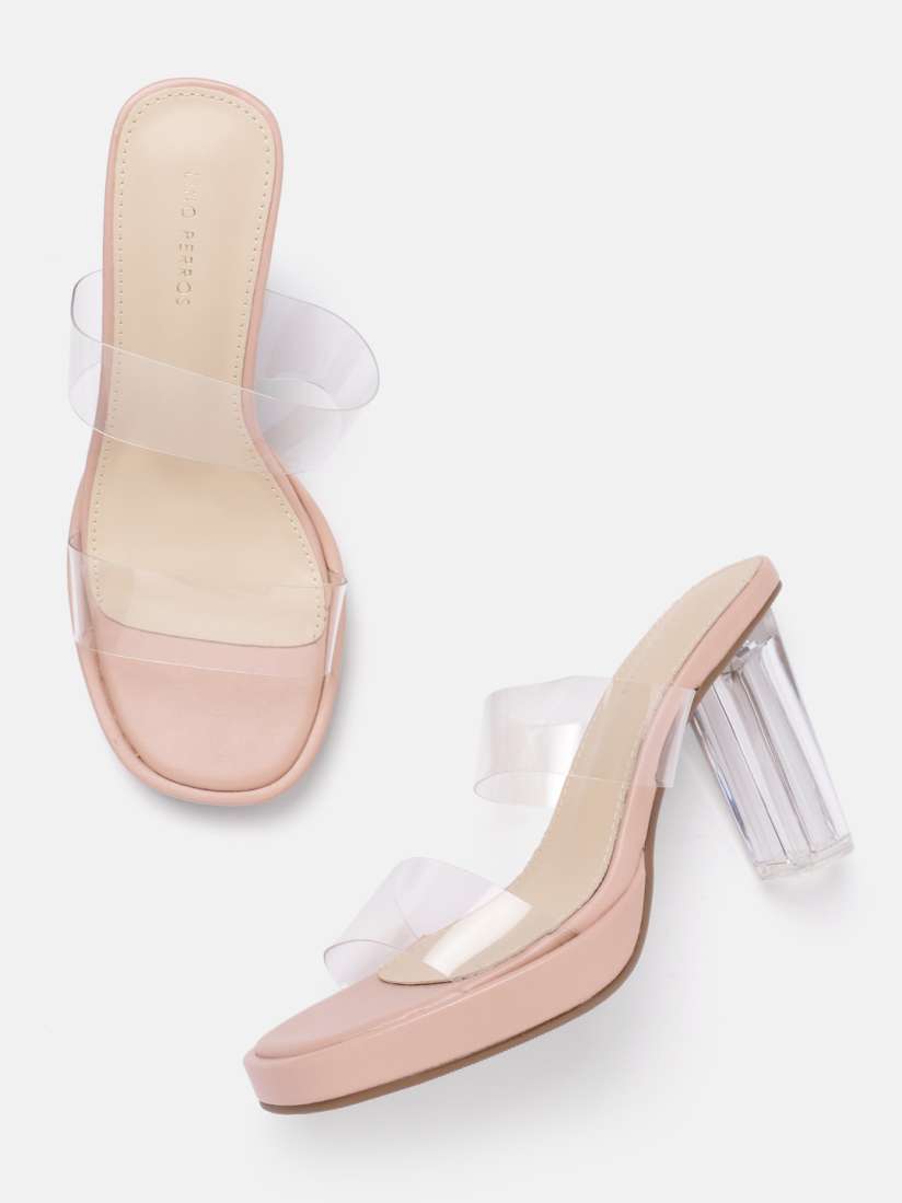 Transparent heels myntra on sale