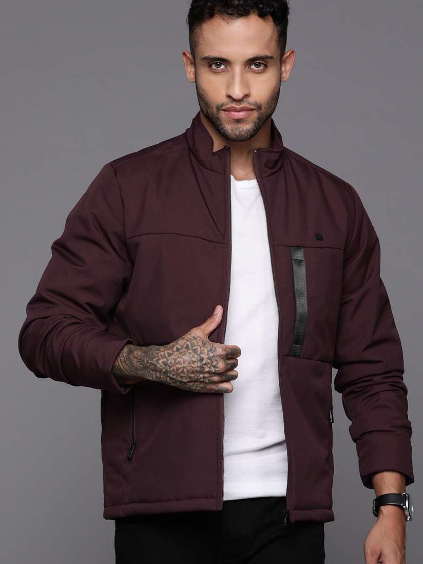 Buy Allen Solly Mock Collar Light Padded Jacket Jackets for Men 24094228 Myntra