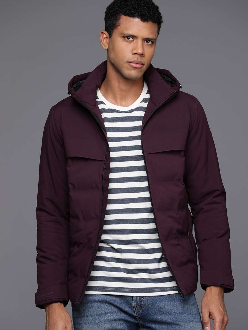Buy Allen Solly Hooded Padded Jacket Jackets for Men 24094378 Myntra