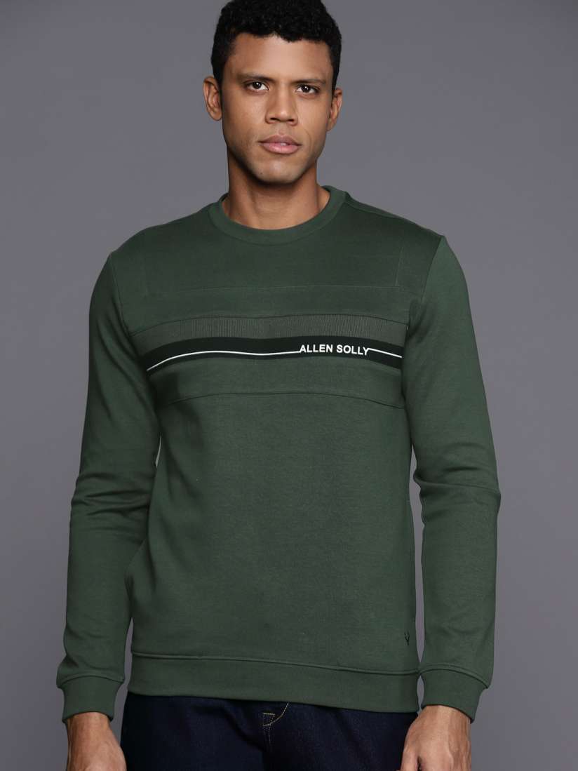 Buy Allen Solly Men Solid Sweatshirt Sweatshirts for Men 24094564 Myntra