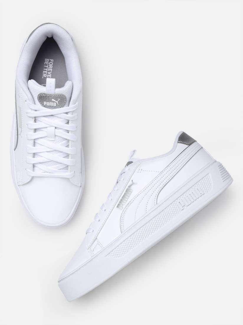 Puma white sneakers myntra shop