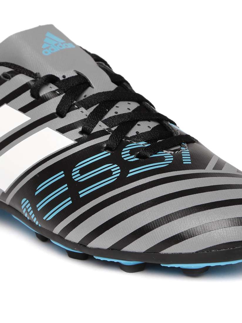 Buy ADIDAS Boys Grey Black Nemeziz Messi 17.4 FXG J Striped Football Shoes Sports Shoes for Boys 2409809 Myntra