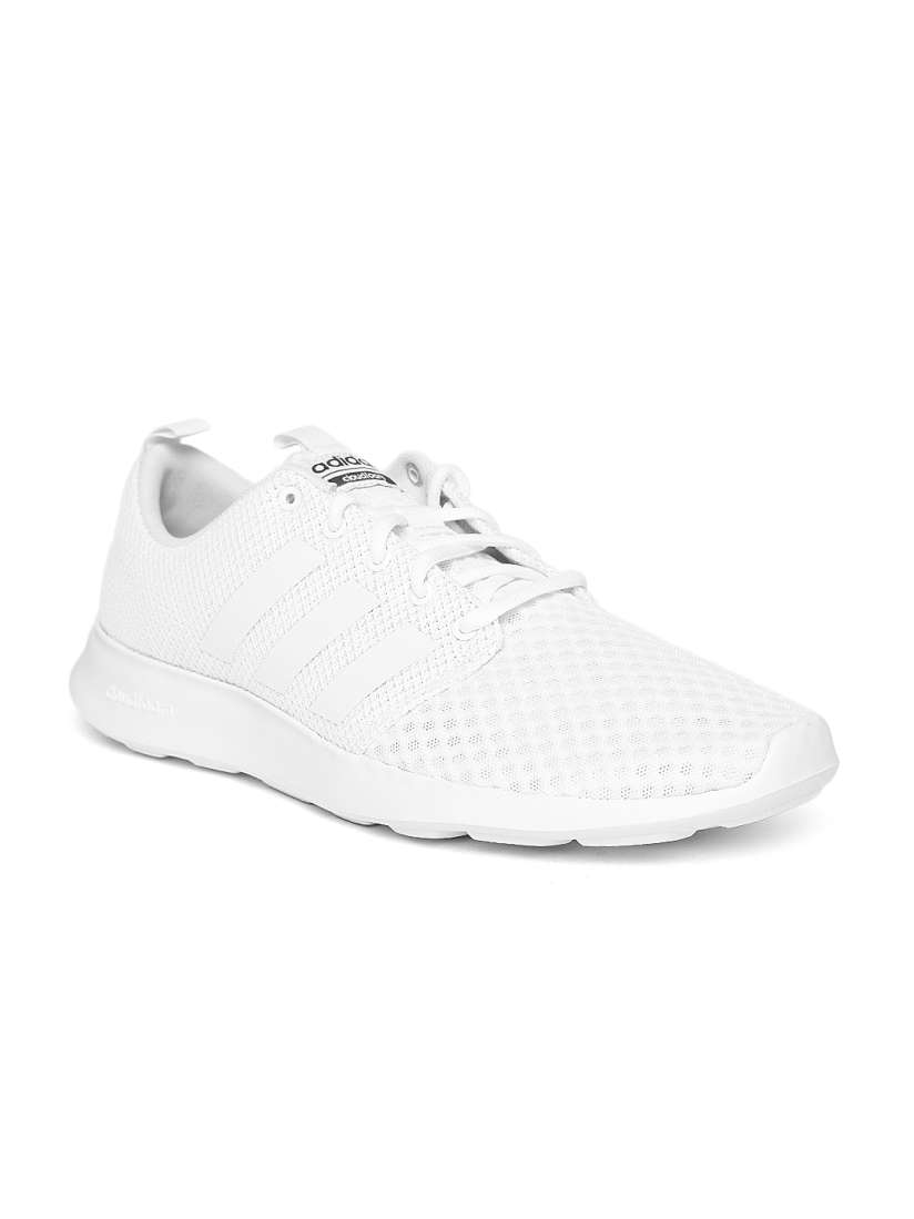 Adidas cloudfoam shoes white sales