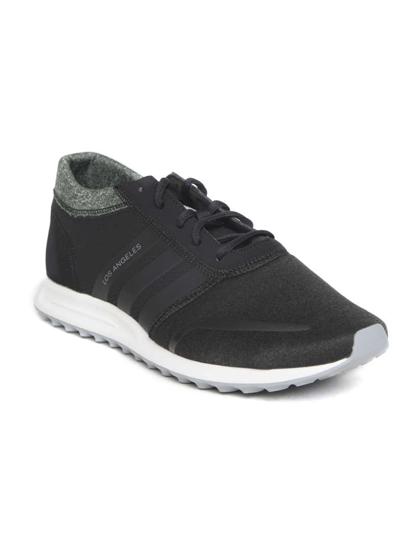 Buy ADIDAS Originals Men Black Charcoal Grey Los Angeles Sneakers Casual Shoes for Men 2409970 Myntra