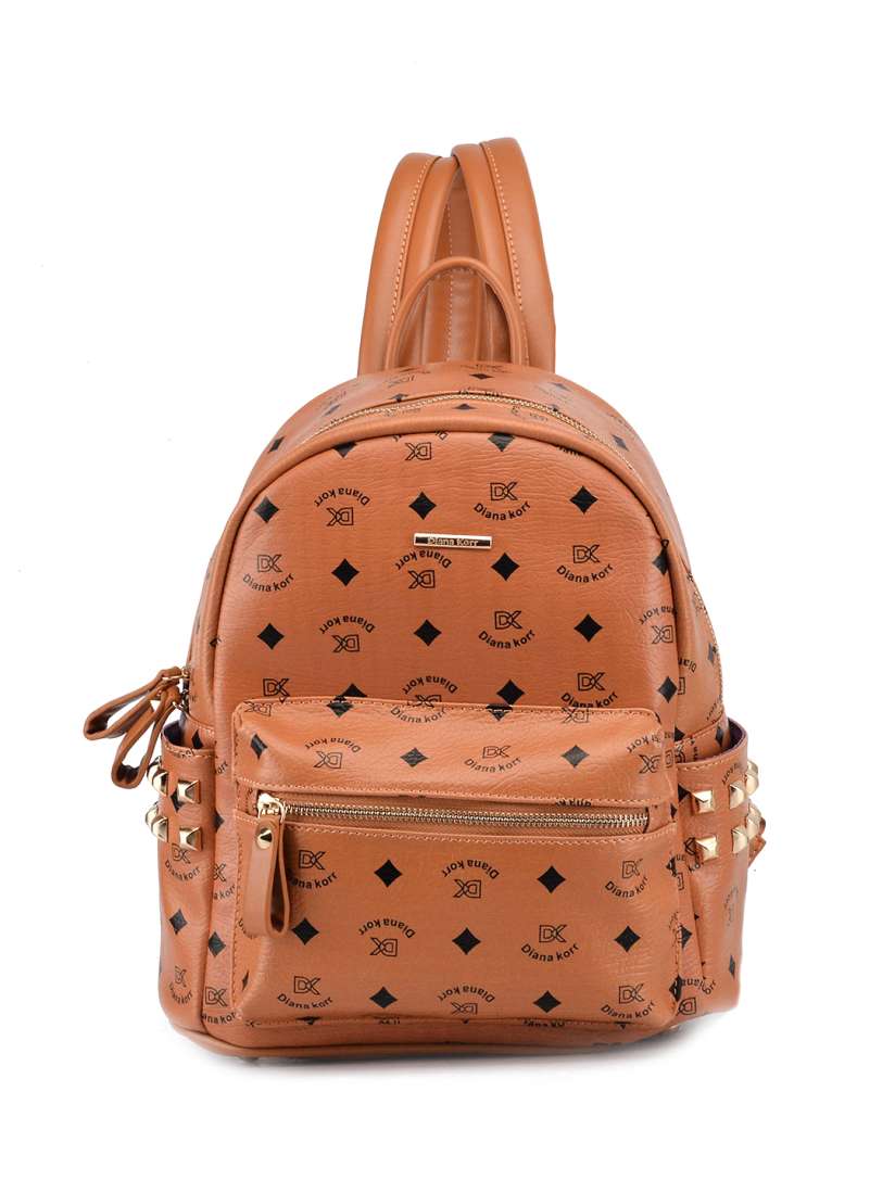 Buy Diana Korr Women Brown Solid Backpack Backpacks for Women 2410561 Myntra