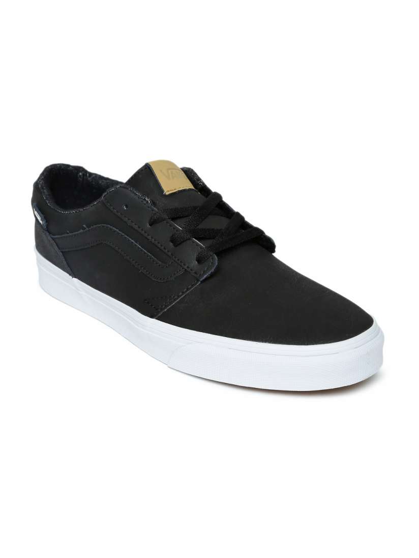 Buy Vans Men Black Chapman Stripe Leather Sneakers Casual Shoes for Men 2410896 Myntra