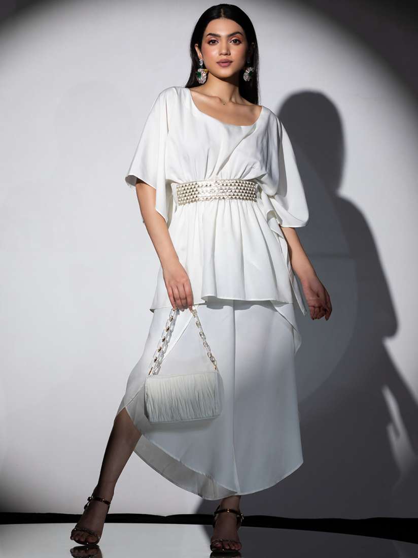 Buy Swtantra Top With Overlap Dhoti Co Ords Co Ords for Women 24109950 Myntra