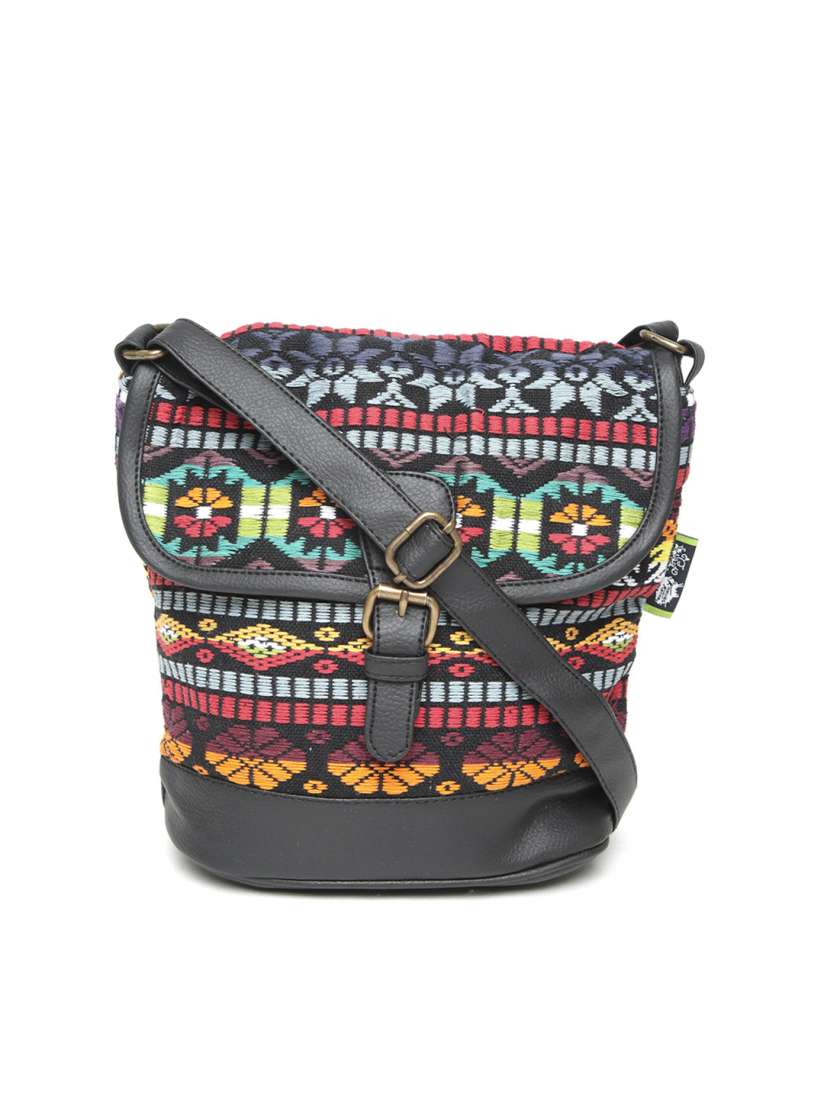 Buy Kanvas Katha Multicoloured Self Design Sling Bag Handbags for Women 2411073 Myntra
