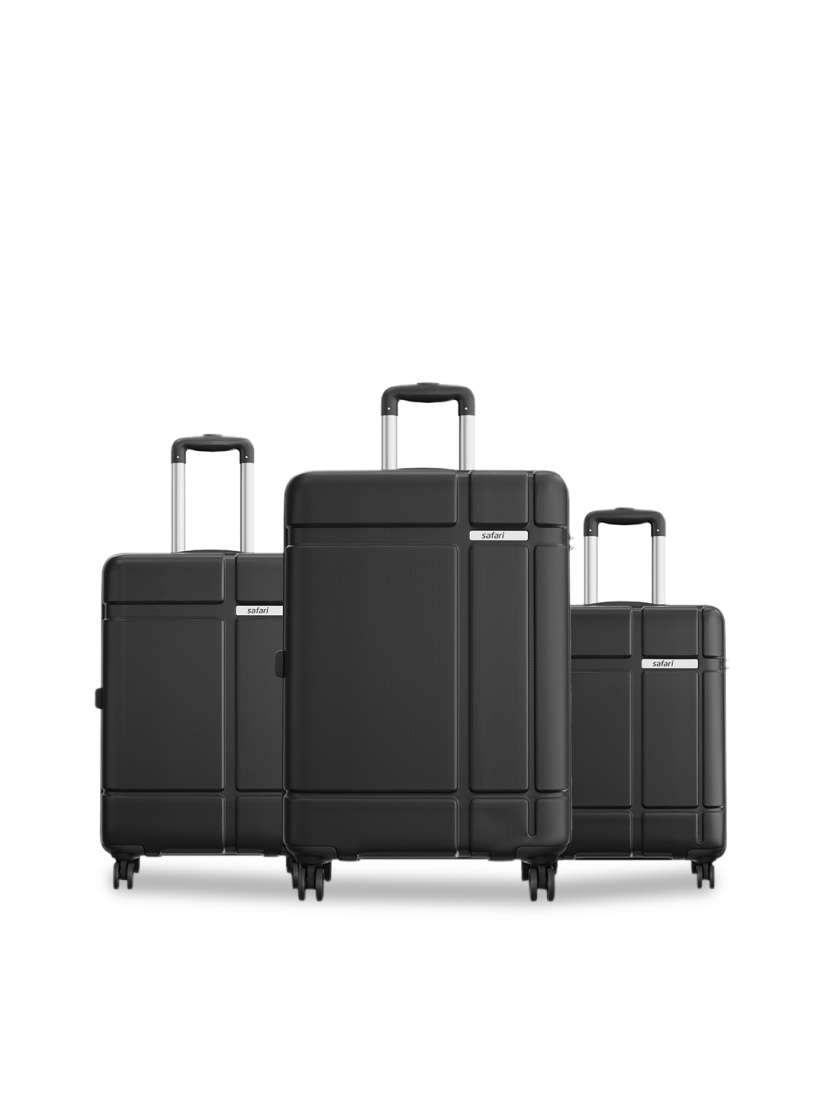 Buy Safari Route Set of 3 Poly Carbonate Hard Trolley Bag Trolley Bag for Unisex 24112532 Myntra