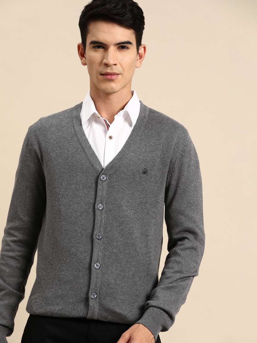 Buy United Colors of Benetton Pure Cotton Cardigan Sweaters for Men 24132444 Myntra