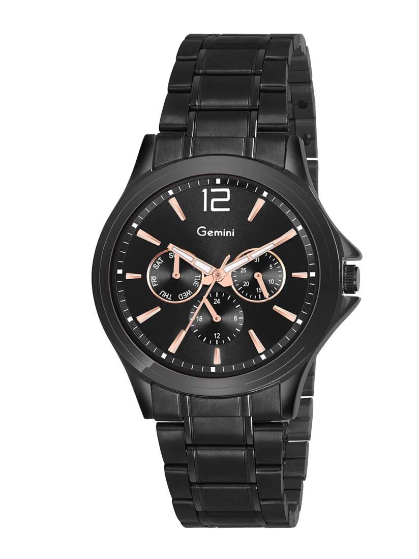 Buy GEMINI Men Dial Stainless Steel Straps Analogue Watch 1698NM01 MULTIFUNCTION Watches for Men 24132996 Myntra