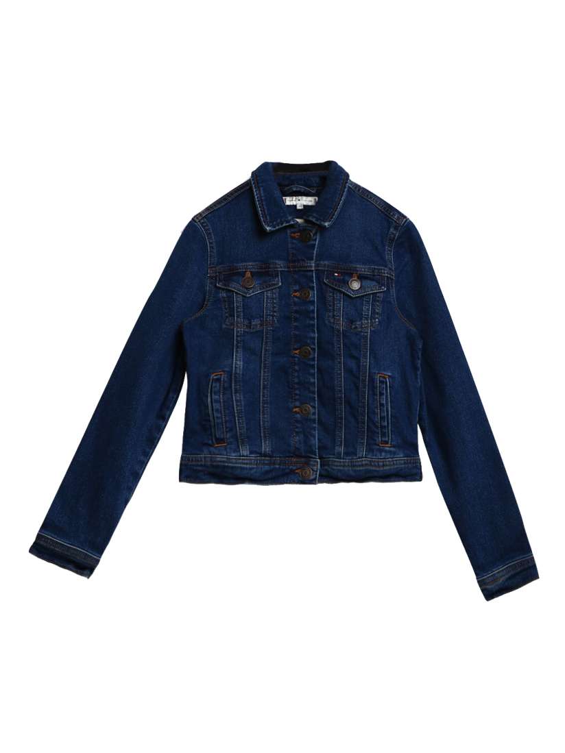 Ladies tommy hilfiger denim jacket discount