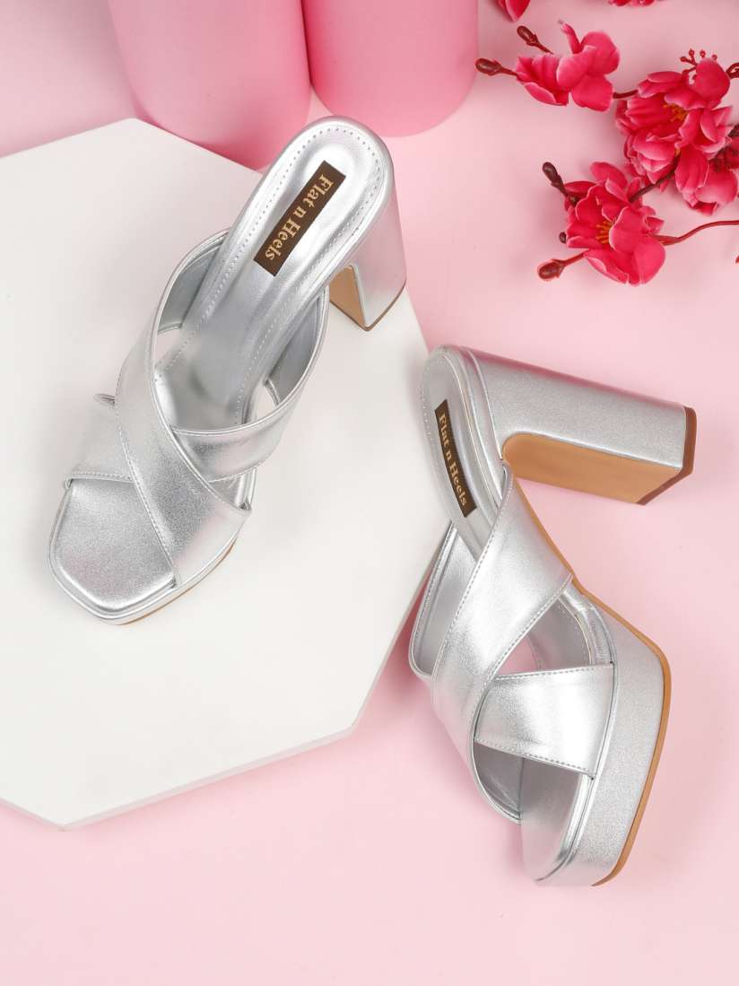 Buy Flat n Heels Cross Strap Platform Heels Heels for Women 24140466 Myntra