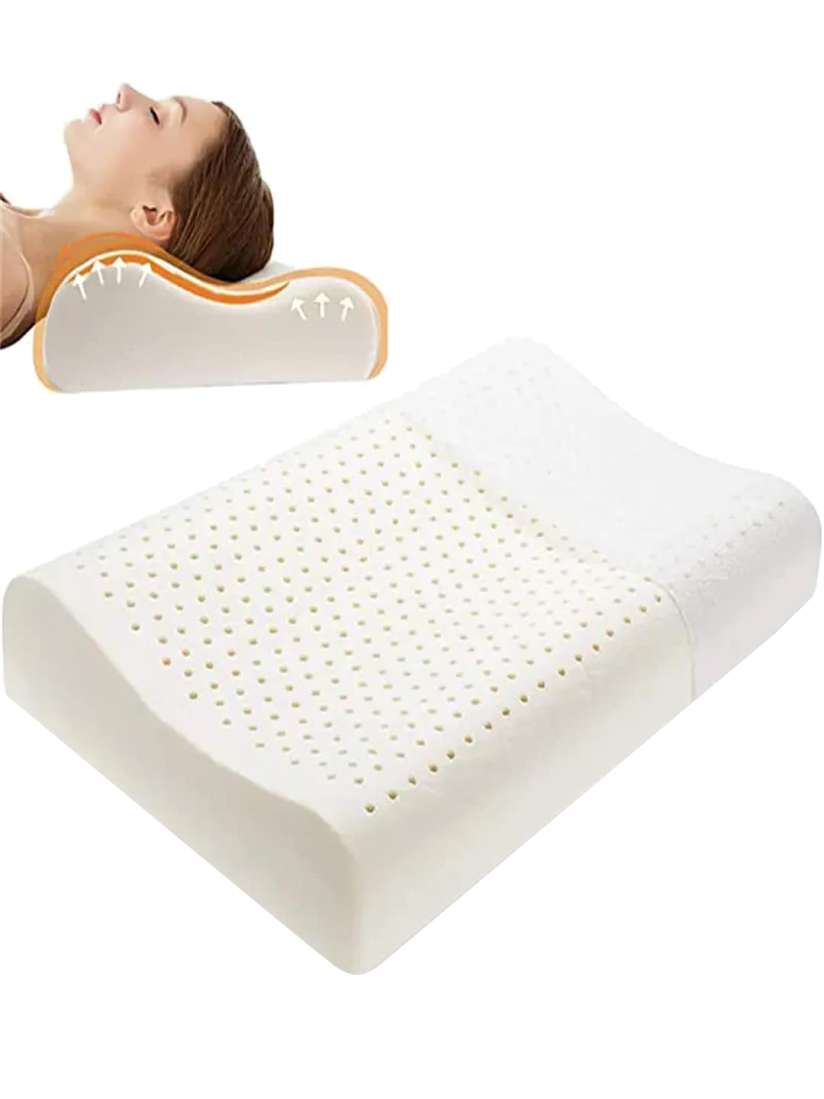 Buy AVI White Pincore Breathable Latex Foam Contour Therapedic Pillow Pillows for Unisex 24142796 Myntra